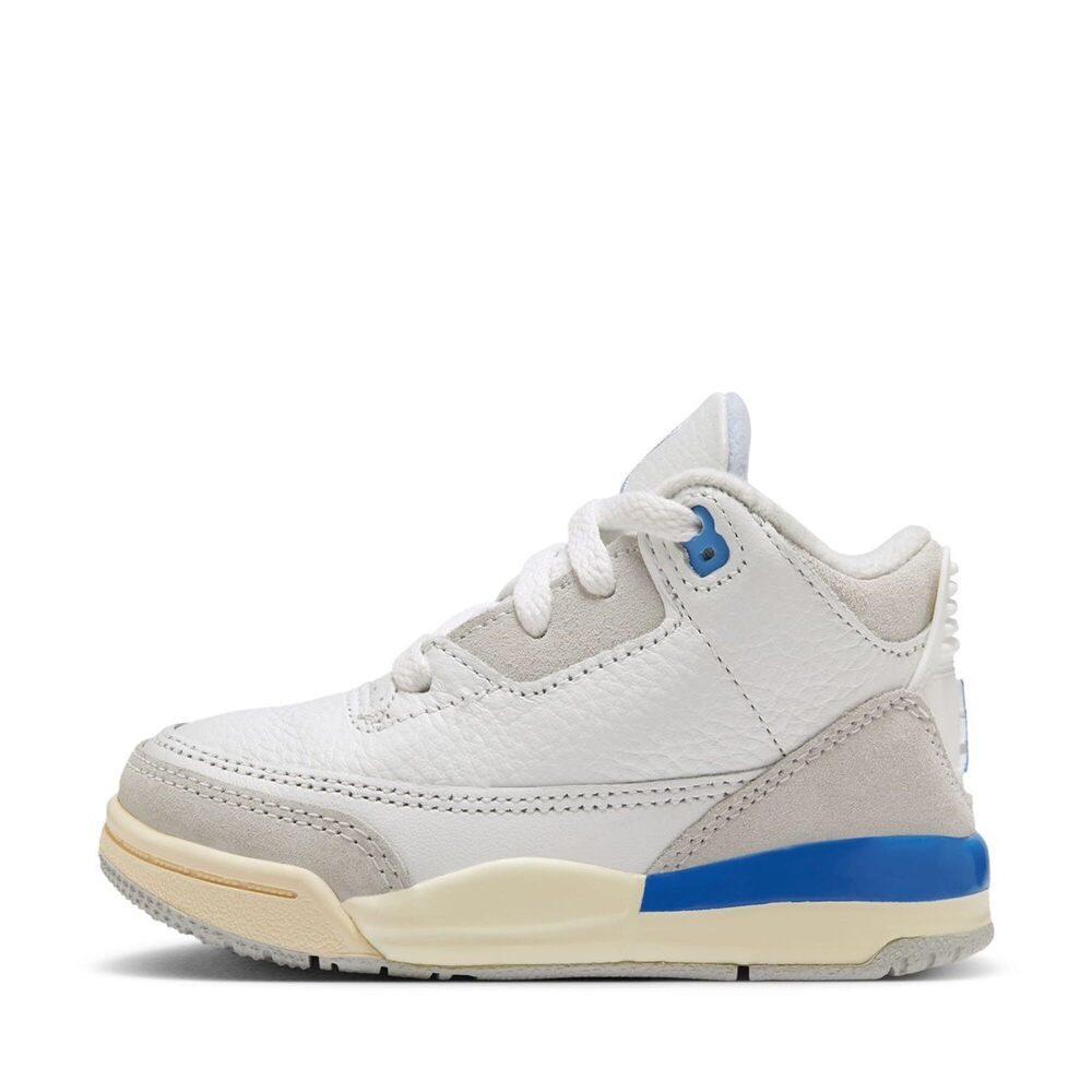 Air Jordan Kids' 3 Retro Lucky Shoes,Summit White/Hydrgen Blue 5 Toddler